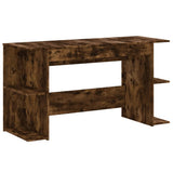 Desk Smoked Oak 140x50x75 cm Engineered Wood 840552