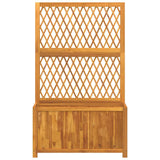 Planter with Trellis 100x32x165 cm Solid Wood Acacia 364901