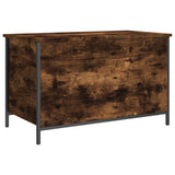 Storage Bench Smoked Oak 80x42.5x50 cm Engineered Wood 839015