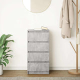 Sideboard Concrete Grey 37.5x35x76 cm Engineered Wood 861754
