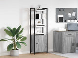 Book Cabinet Grey Sonoma 40 x 24 x 161 cm Engineered Wood 883853