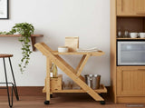 Kitchen Trolley with Wheels Light Brown 65 x 40.5 x 76.5 cm 42028291