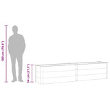 Garden Raised Bed 250x50x54 cm WPC Grey 49057