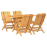 Garden Dining Set Teak Solid teak wood Medium Foldable 3155005