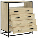 Drawer Cabinet Sonoma Oak 70x41x83.5 cm Engineered Wood 849090