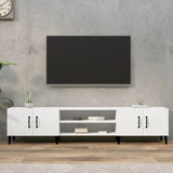 TV Cabinet White 180x31.5x40 cm Engineered Wood 816264