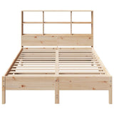 Bookcase Bed without Mattress 140x190 cm Solid Wood Pine 3322882