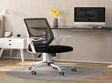 Mesh Office Chair, Computer Desk Chair with Flip-up Armrests, Lumbar Back Support and Swivel Wheels, T3398P330551