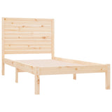 Bed Frame Natural Solid Pine Wood 90x200 cm Minimalist 3104593