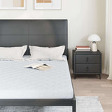 Mattress with Coconut Layer White 190 x 140 cm PU Foam 4106385