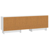 TV Cabinet High Gloss White 150 x 31 x 50 cm Engineered Wood 893999