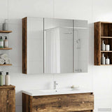 Bathroom Mirror Cabinet Smoked Oak 60 x 14.5 x 50 cm 889075