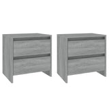 Bedside Cabinets 2 pcs Grey Sonoma 45x34.5x44.5 cm Engineered Wood 813041