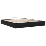 ZNTS Ottoman Bed Frame No Mattress Black 200x200 cm Velvet 3310987