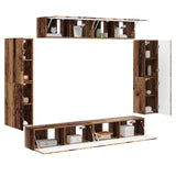 TV Cabinet 8 pcs Old Wood 3409148