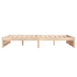 Bed Frame without Mattress Solid Wood 140x190 cm 814929