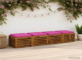 4-Piece Seat Cushions VUGHT 4 pcs 100% Polyester Pink 946291