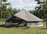 Tipi Tent Brown Grey 500 x 500 x 300 cm Polyester and Steel 42029033