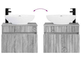 Wall-mounted Sink Vanity Grey Sonoma 49 x 44.5 x 66.5 cm 890608