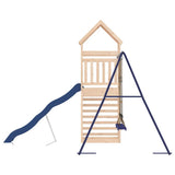 Outdoor Playset Natural wood, Blue Solid pine wood, Polypropylene 3156931