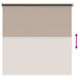 Outdoor Roller Blind UV Protection Taupe 145 x 230 cm 42041200