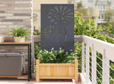 Garden Privacy Screen Anthracite 50 x 140 cm Cold-rolled steel 876303