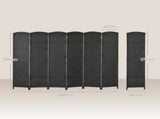 6 Panel Folding Room Divider, Freestanding Privacy Screen for Living Room, Bedroom and Office, 240 x T3398P423078