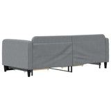 Daybed with Trundle&Drawers without Mattress Light Grey 90x190 cm Single 3196889