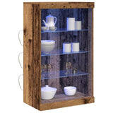 LED Sideboard Old Wood 60.5 x 37 x 100 cm Engineered Wood 863045