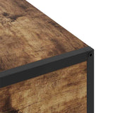 Bedside Cabinet Smoked Oak 40 x 27 x 76 cm Engineered Wood 859572