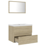 ZNTS Bathroom Furniture Set Sonoma Oak Engineered Wood 3071588