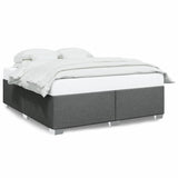 Bed Frame without Mattress Dark Grey Super King Fabric 3284510