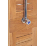 Garden Shower Solid Teak 70x75x204 cm 44667