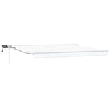 Manual Awning Frame with LEDs White 4.5 x 3 m 3420662