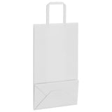 Paper Bags 250 pcs with Handles White 21x11x36 cm 4101841