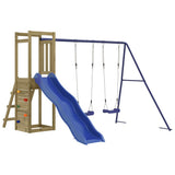 Outdoor Playset Brown Solid pine wood, Polypropylene Large 3155929