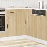Kitchen Corner Base Cabinet Porto Sonoma Oak Engineered Wood 853990
