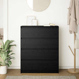 Sideboard Black Oak 80x35x99 cm Engineered Wood 3328481