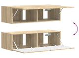 TV Cabinet Set Wall-mounted 4 pcs Sonoma Oak Engineered Wood 3409008