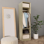 ZNTS Wardrobe Sonoma Oak 50x50x200 cm Engineered Wood 800237