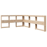 Bookcase Bed without Mattress 140x200 cm Solid Wood Pine 3324317