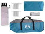 Family Tent Blue 600 x 400 x 268 cm Polyester and Steel 42028604