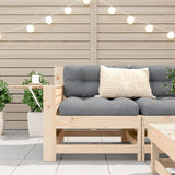 Garden Armrest Sofa with Cushion Solid Wood Pine 844914