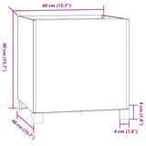 Planter with Legs Rusty 40x40x40 cm Corten Steel 823680