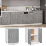 Bottom Cabinet Lyon Concrete Grey 60x46x81.5 cm Engineered Wood 801192