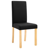 Dining Chairs 2 pcs Black Fabric 249226