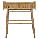 Garden Planter with Holder Natural 100 x 38 x 114 cm Bamboo 42028231