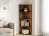 Corner Shelf 4-Tier 41.5 x 41.5 x 143 cm Engineered Wood 8016340