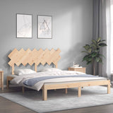 ZNTS Bed Frame without Mattress 160x200 cm Solid Wood Pine 3193736