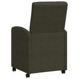 Dining Chairs with Wheels 2 pcs Army green 57 x 67 x 98 cm 42017899